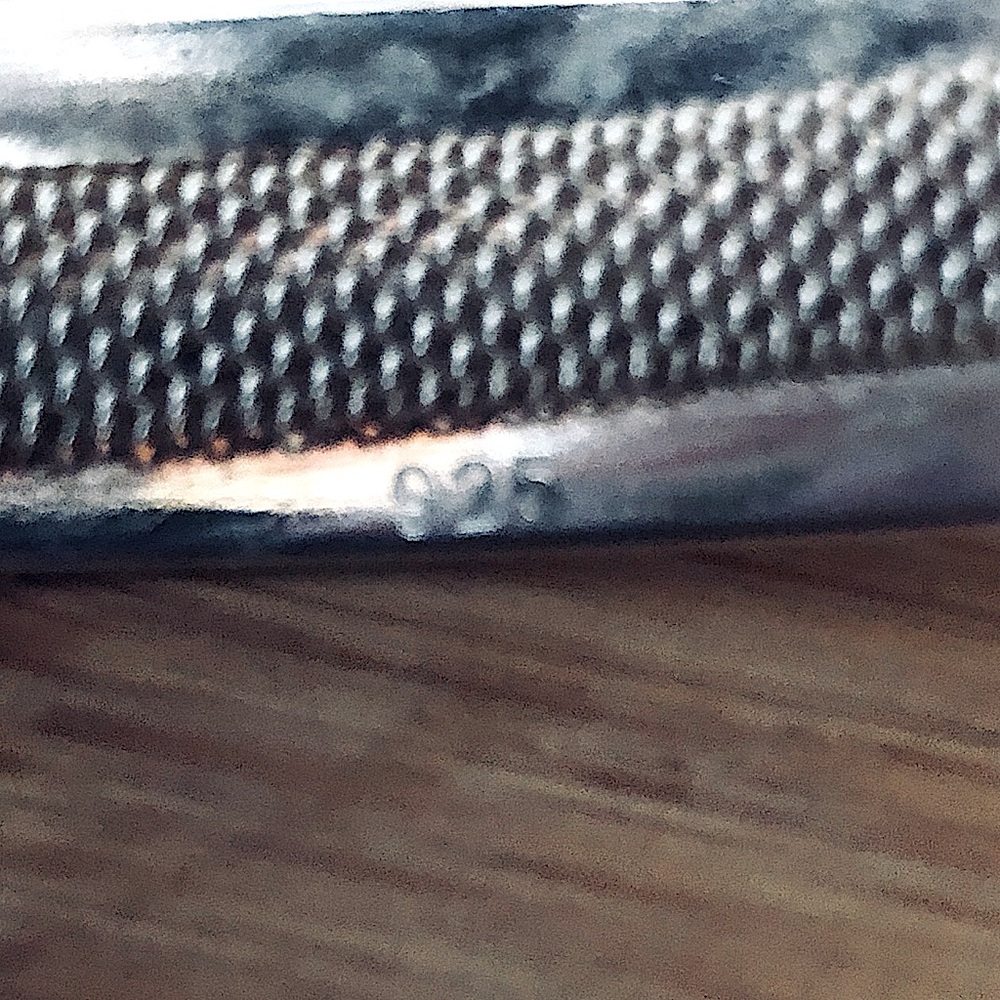 $172  Designer Estate Cuff  Sterling Silver  Marked 925 - Picture 7 of 9